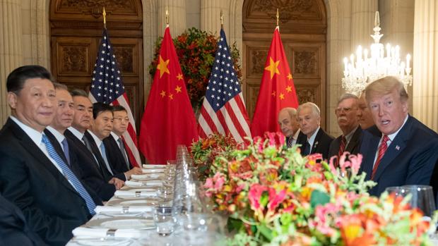 Trump y Xi Jinping, durante la cena