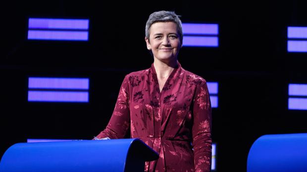 Margrethe Vestager, de la Alianza de los Demócratas y Liberales por Europa (ALDE), en el debate presidencial del pasado 15 de mayo en el Parlamento Europeo