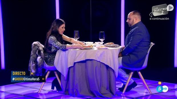 Maite Galdeano y Julio Ruz cenan en «GH Dúo»