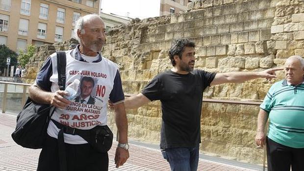 El Padre Coraje de Jerez, en una de sus marchas para pedir justicia
