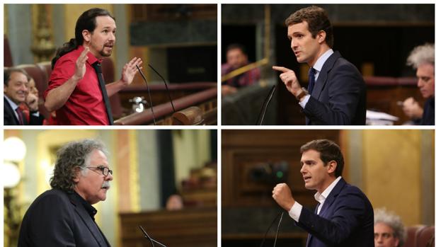Iglesias, Casado, Tardá y Rivera se han pronunciado sobre la crisis de las corbetas.