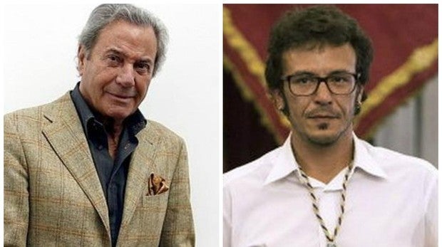 El actor Arturo Fernández y el alcade de Cádiz José María González 'Kichi'