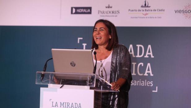 María Jesús Almazor, en un momento de la conferencia ofrecida este jueves en La Mirada Económica.
