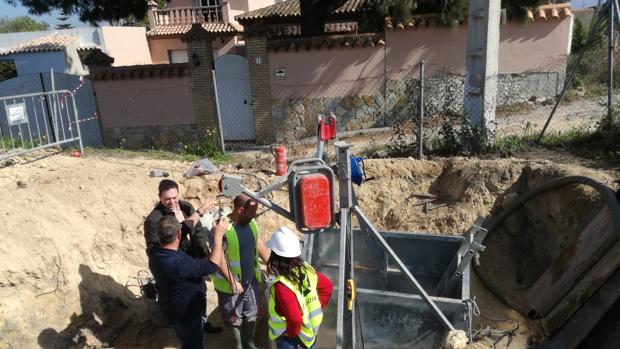 Las labores que se están realizando en la zona.