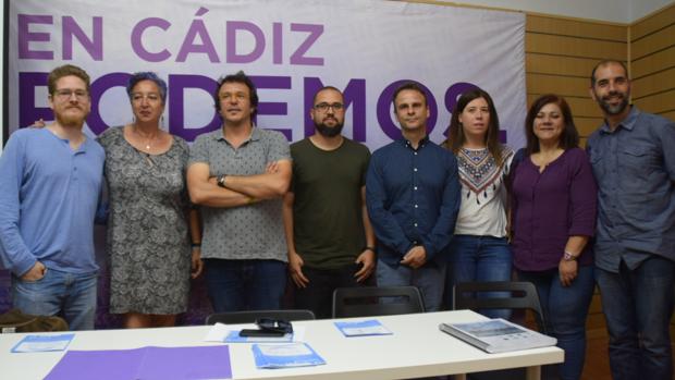 Presentación de la hoja de ruta de Podemos para los astilleros gaditanos.