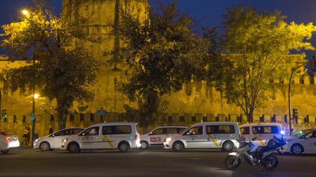Concentración de taxistas