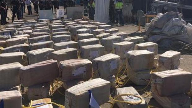 Cargamento de cocaína intervenido en una operación anterior en Algeciras