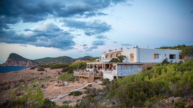 El rincón del hostal La Torre, en Cap Negret